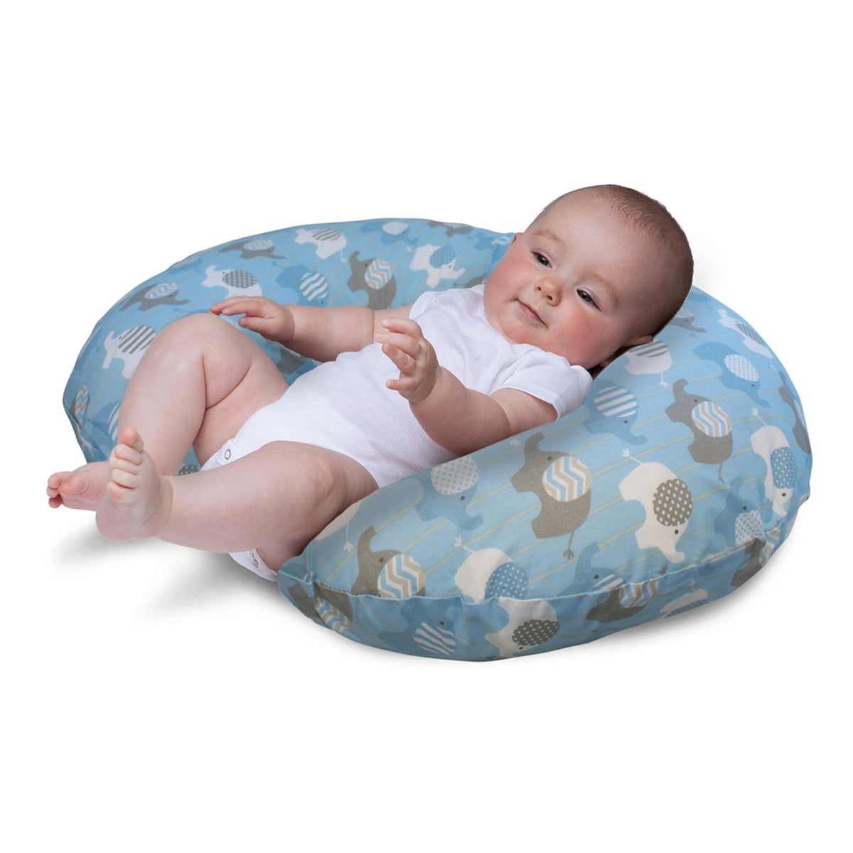 Boppy Slipcover Only Blue Elephants – additional view 3