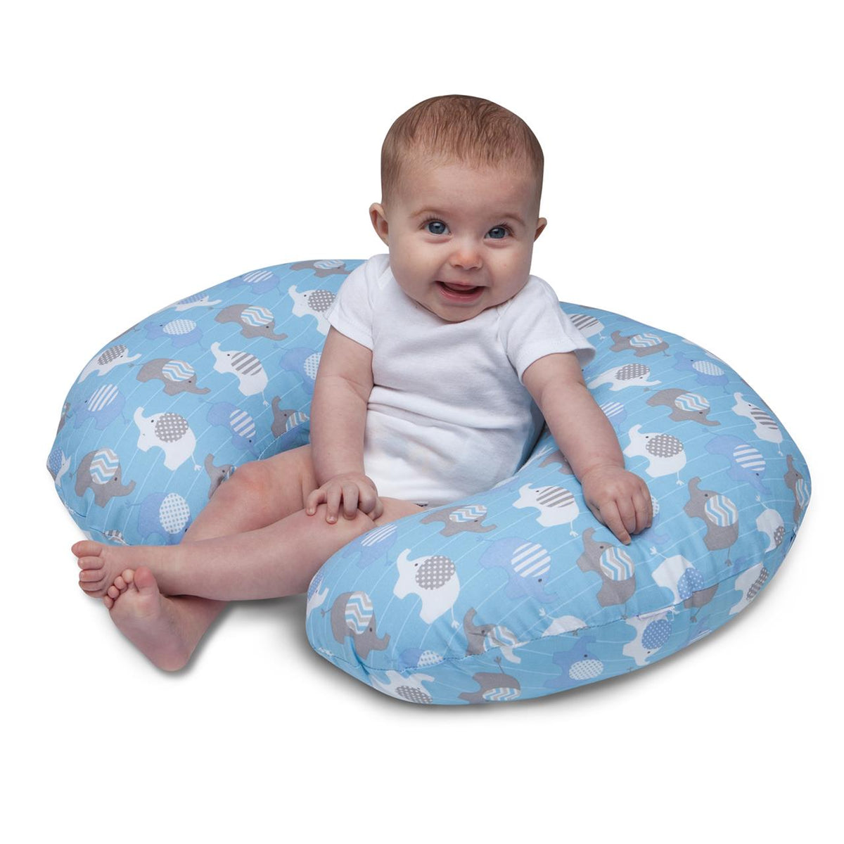 Boppy Slipcover Only Blue Elephants – additional view 4