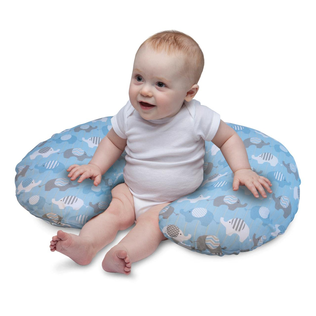 Boppy Slipcover Only Blue Elephants – additional view 5