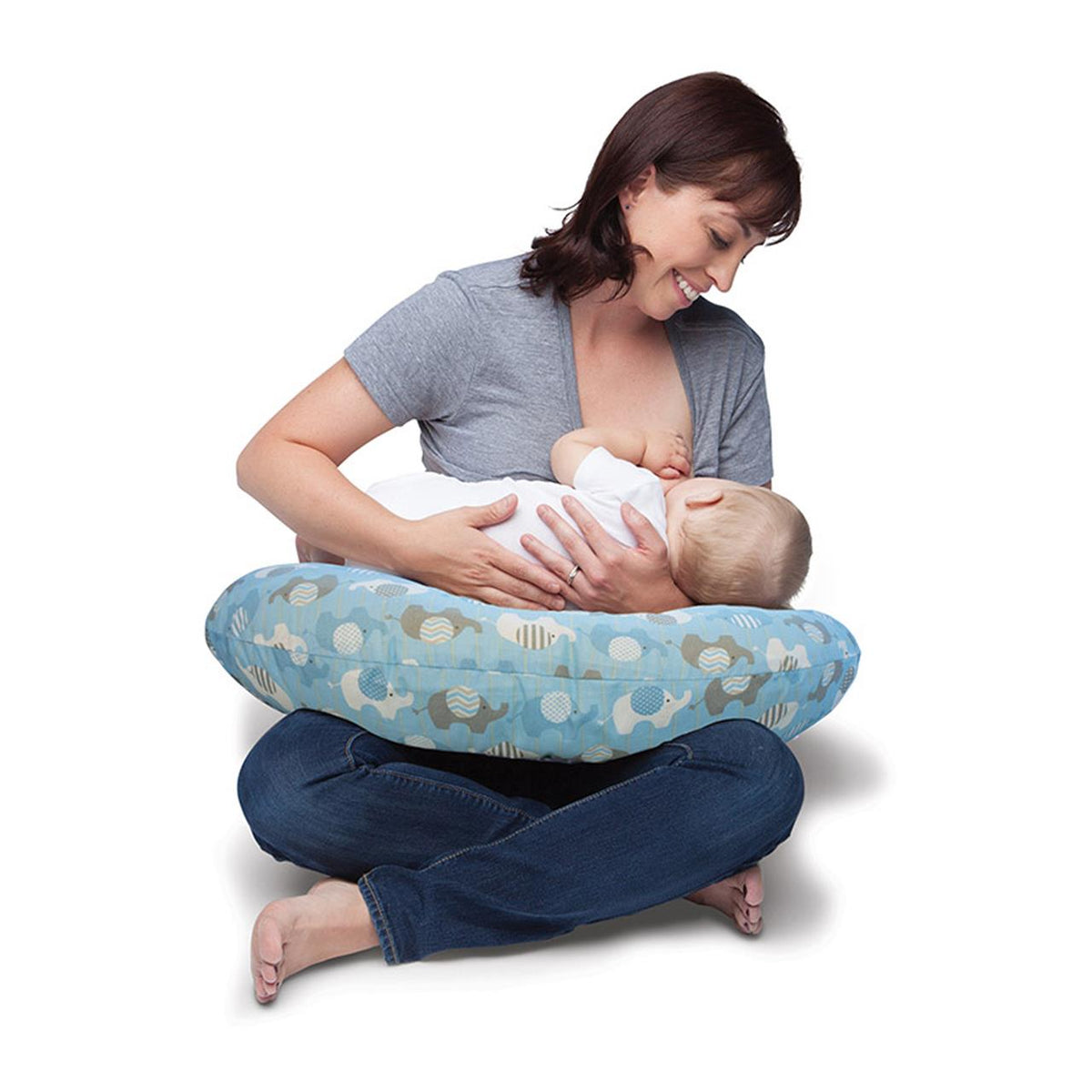 Boppy Slipcover Only Blue Elephants – additional view 8
