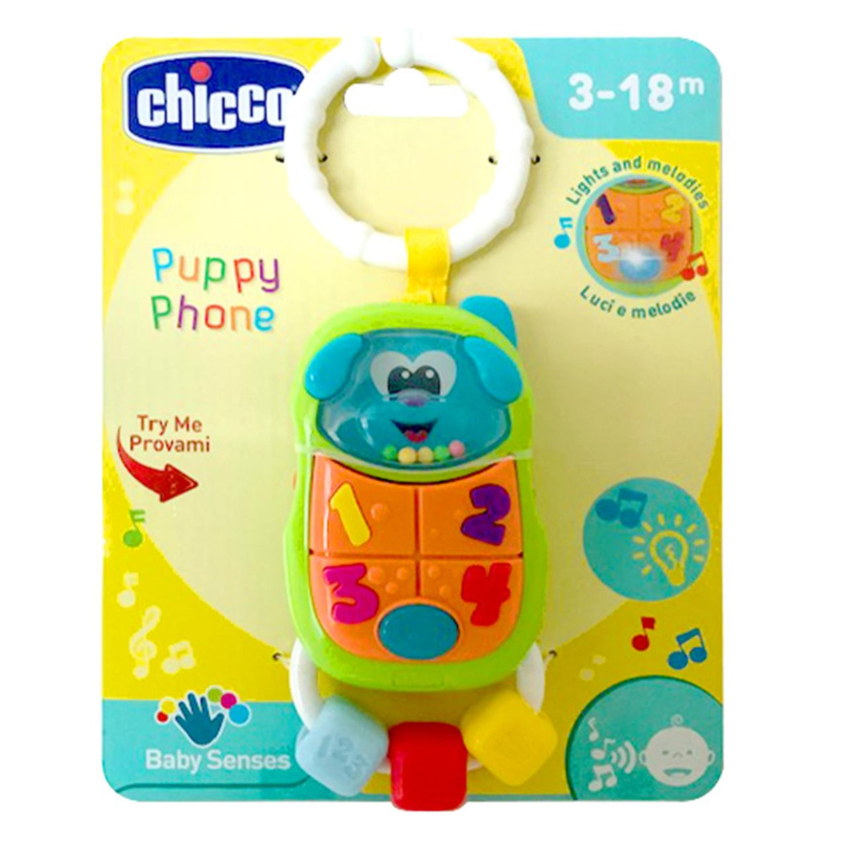 Puppy Phone Plastic Rattle