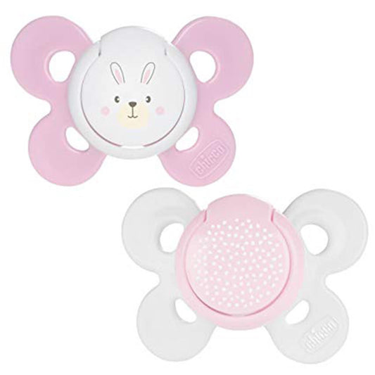 Soother: Comfort Sil 0-6m 2pk Girl