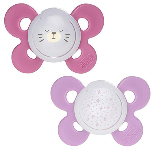 Soother: Comfort Sil 16-36m 2pk Girl