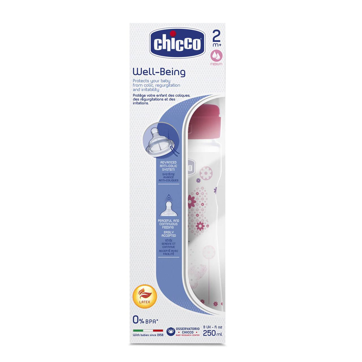 BB/BC Well-being Latex Bottle 2m+ 250ml Girl