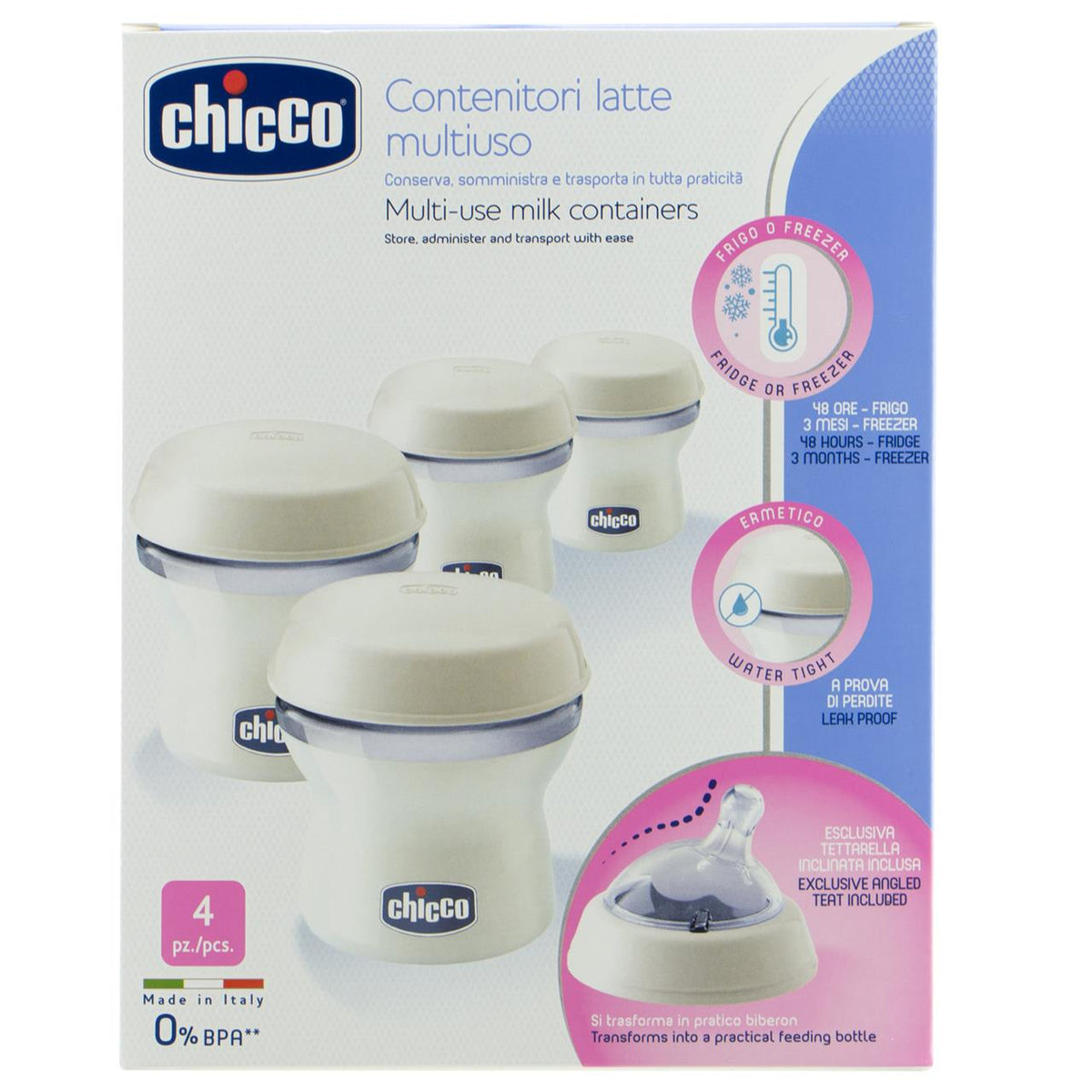 Bottle: NaturalFeeling Milk Container 4pk