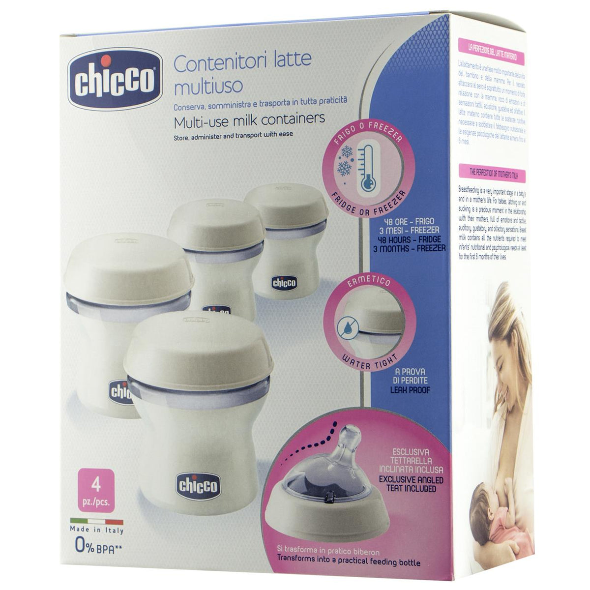 Bottle: NaturalFeeling Milk Container 4pk
