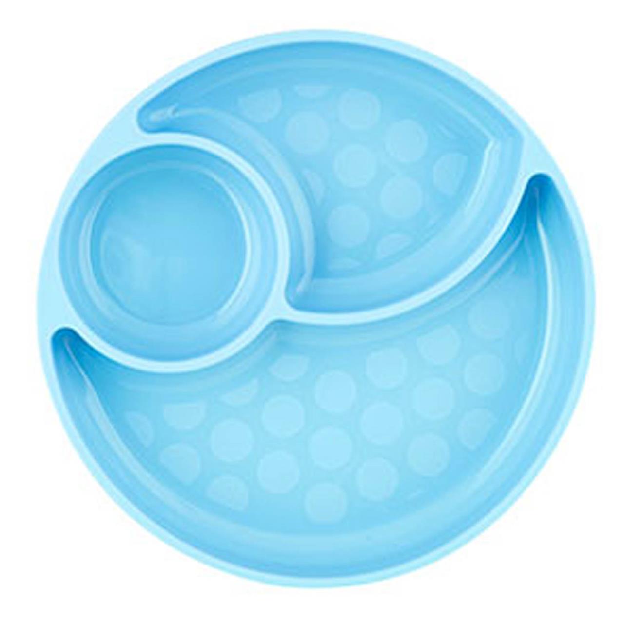 Silicone Divided Plate Teal 12M+ – additional view 2