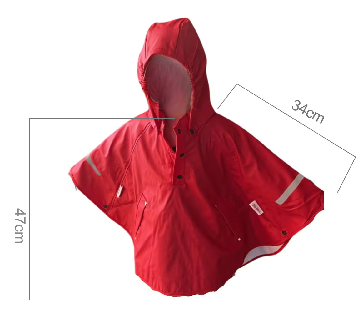 Wet Weather Poncho Red – additional view 2